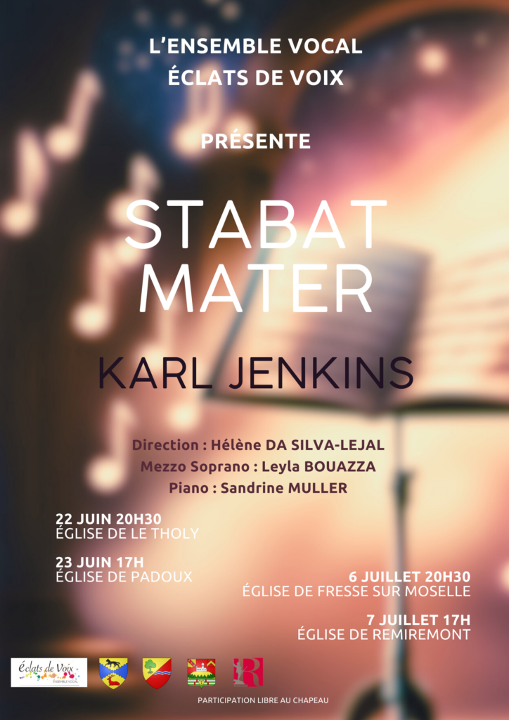 L'ensemble vocal Eclats de Voix présente le Stabat Mater de Karl Jenkins